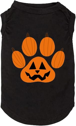 SUEOSU Halloween-Hunde-Shirt für Haustierkleidung, Halloween-Skelett-Kapuzenpullover, leuchtender Totenkopf, niedliches Hemd, atmungsaktiv, dehnbar, Kostüme (schwarz, 8, XL) von SUEOSU