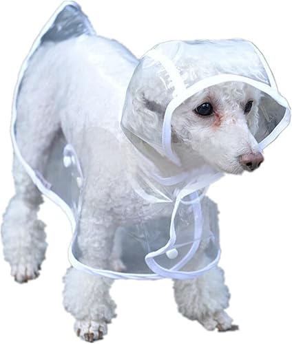 Wasserdichter Welpenregenmantel Transparent Haustier Regenmantel Kleine Hunde von SUHAANA