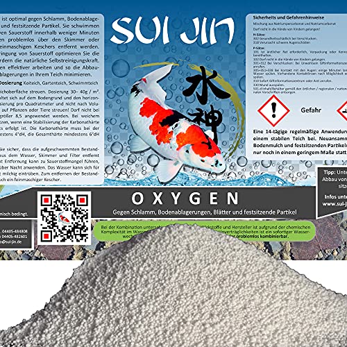 Sui JIN Oxygen O2 Peroxyd Biologie Optimierung mit Sauerstoff Koi Teich Gartenteich Schwimmteich (Oxygen 5 kg) von SUI JIN Teichprodukte