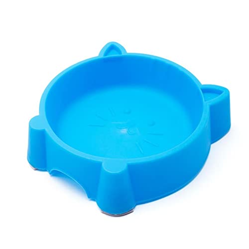 SUICRA Futternäpfe Bowl Durable Thickened Plastic Bowls for Pets (Color : Blue) von SUICRA