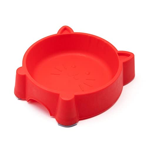 SUICRA Futternäpfe Bowl Durable Thickened Plastic Bowls for Pets (Color : Red) von SUICRA