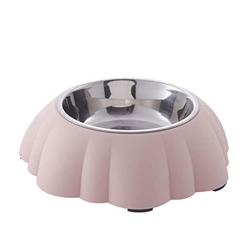 SUICRA Futternäpfe Bowl Stainless Steel Feeder for Pets (Color : Pink, Size : 21.5 * 6.5cm) von SUICRA