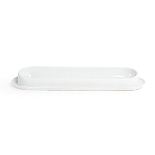 SUICRA Futternäpfe Feeding Bowl Leak-Proof Bowl Pet Supplies (Color : White) von SUICRA