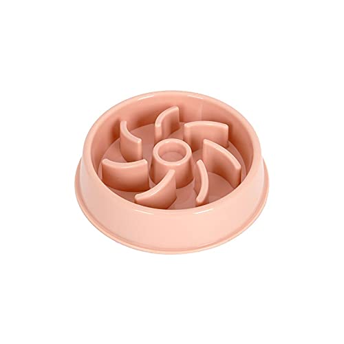 SUICRA Futternäpfe Haushaltsfutter-Haustierschale, geeignet for Hunde und Katzen, mit abgerundeten Ecken und Rutschfester Unterseite (Color : Pink) von SUICRA