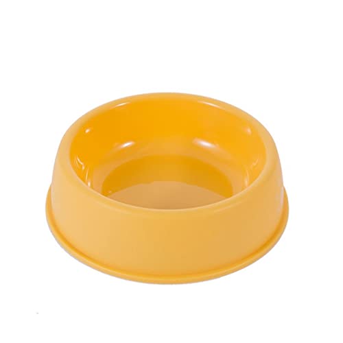 SUICRA Futternäpfe Pet Bowl Anti-Overturning Rice Basin Pet Supplies (Color : Yellow, Size : 13x5.5cm) von SUICRA