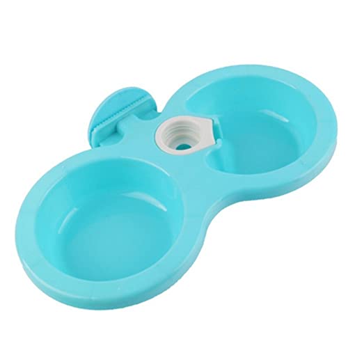 SUICRA Futternäpfe Pet Bowl Plastic Hanging Drinker (Color : Blue, Size : S) von SUICRA