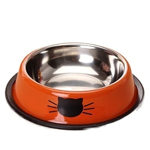 SUICRA Futternäpfe Stainless Steel Cat Thickened Anti-Slip Bowl (Color : A) von SUICRA