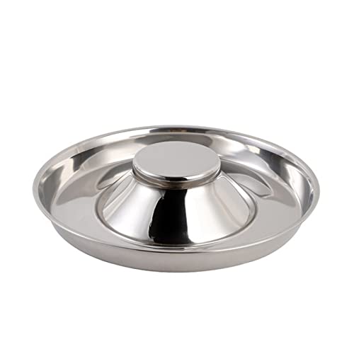 SUICRA Futternäpfe Stainless Steel Pet Bowl Large Anti-Slip Slow Food Pet Bowl (Size : 34cm) von SUICRA