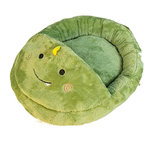 SUICRA Haustierbett waschbar Cat Bed House Large Space Cave Cute Pet Sofa Cushion Non-Slip Anti Static Warm Plush Pet House Indoor Soft Nest for Cats (Color : Dinosaur) von SUICRA