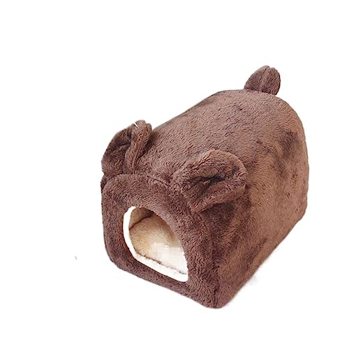 SUICRA Haustierbetten Cat Bed Cat House Tent Very Soft Small Dog Mat Bag for Cats Beds (Color : Coffee) von SUICRA