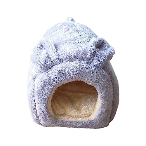 SUICRA Haustierbetten Cat Bed Cat House Tent Very Soft Small Dog Mat Bag for Cats Beds (Color : Gray) von SUICRA