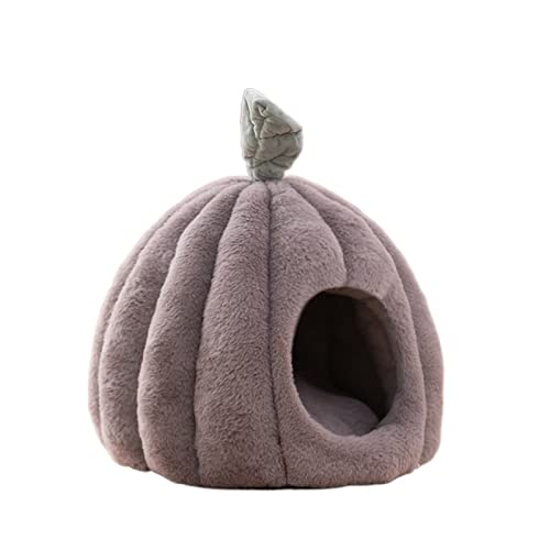 SUICRA Haustierbetten Cat Bed Cute Warm Pet House Removable Dog Cushion with Soft Kitten Basket Puppy Nest Mat for Comfort Cats Cave House Supplies (Color : Grijs, Size : M (37X37cm)) von SUICRA