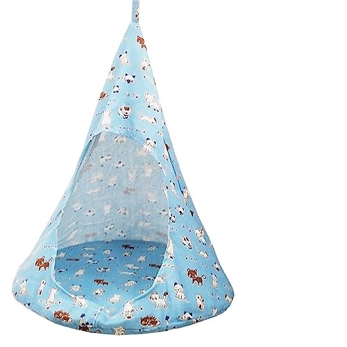 SUICRA Haustierbetten Cat Hammock Pet Tent Cat House Bed Kitten Nest Suitable for Small Pets Around (Color : Blue-2) von SUICRA