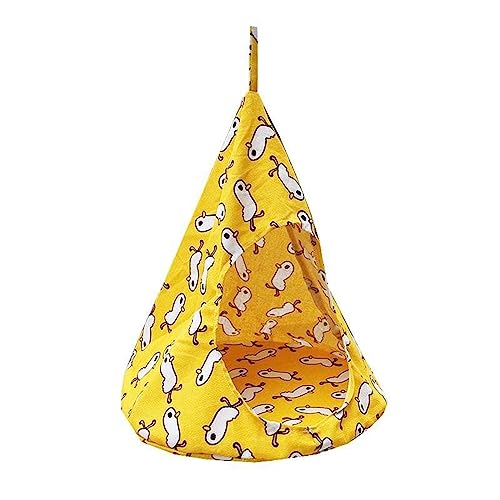 SUICRA Haustierbetten Cat Hammock Pet Tent Cat House Bed Kitten Nest Suitable for Small Pets Around (Color : Yellow) von SUICRA