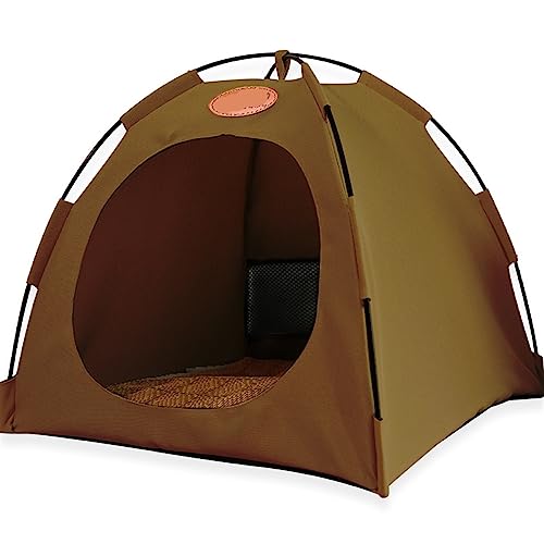 SUICRA Haustierbetten Cat Litter Dog Four Seasons Universal Cat Litter Cool Cat House Pet Tent Pet (Color : Coffee, Size : S) von SUICRA