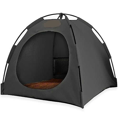 SUICRA Haustierbetten Cat Litter Dog Four Seasons Universal Cat Litter Cool Cat House Pet Tent Pet (Color : Dark Grey, Size : S) von SUICRA