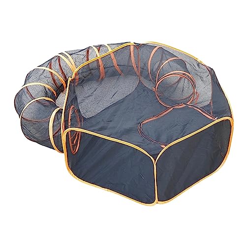 SUICRA Haustierbetten Cat Nest Combination Tunnel Portable Folding Pet House Set Training Cat Cage Pet Tent von SUICRA