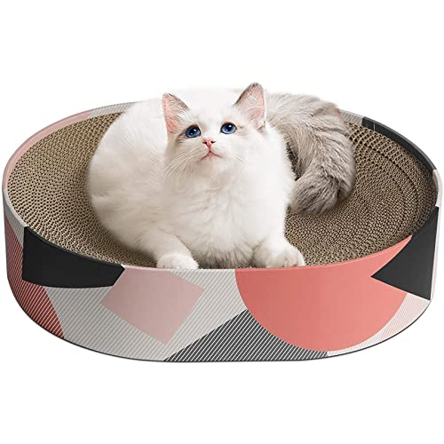 SUICRA Haustierbetten Cat Scratcher Cardboard Corrugated Scratch Pad Cat Scratching Lounge Bed Durable Recycle Board Cat Scratcher Bowl von SUICRA