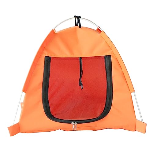 SUICRA Haustierbetten Cat Tent Bed Pet Cage Fence Removable Dog Playpen (Color : Orange) von SUICRA