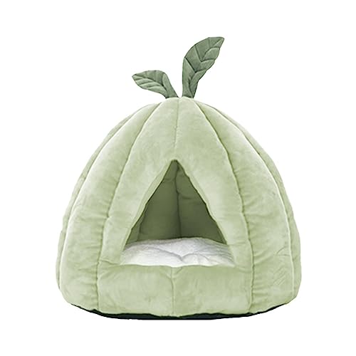 SUICRA Haustierbetten Cat Warm House Dog Tent Blanket Soft Cave Pet Bed for Kitten (Color : Green) von SUICRA