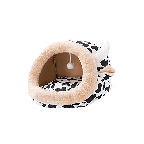 SUICRA Haustierbetten Cute Hundebett Katze Haus for kleine und mittlere Hunde Katzenzelt Kennel All-Saison Kätzchen Nest Haustier Kissen Korb Tier Welpen Höhle Bett Weiche und Bequeme Haustiernest (C von SUICRA