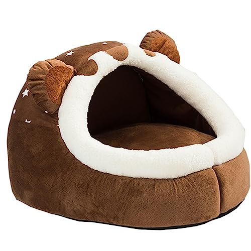 SUICRA Haustierbetten Dog Bed House Cozy Cat Sleeping Tent Indoor Kitten Nest Kennel Hut (Size : M) von SUICRA