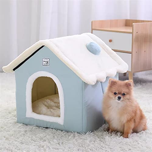 SUICRA Haustierbetten Dog House Indoor Warm Kennel Pet Cat Cave Nest Rabbit Nest Washable Removable Mat Cozy Sleeping Bed for Cats (Size : L) von SUICRA