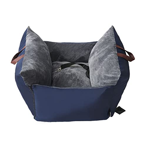 SUICRA Haustierbetten Doppelgesichteter Fahrzeug-montiertes Bett for Hunde geeignet for Hunde und Katzen wasserdichte weiche Autositz Pet MAT High Security Hundebetten (Color : Blue) von SUICRA