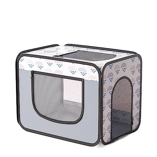 SUICRA Haustierbetten Pet Dryer Grooming House Cat Cage Dogs Hair Dryer Blow Box Tent Room for Dog Cats (Color : Gray, Size : L(65x50x60cm)) von SUICRA