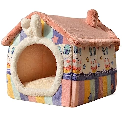 SUICRA Haustierbetten Pet Sleeping House Tent Bed Small Dog Cat Nest Cushion Removable Sofa Mat Pet Basket (Color : A, Size : M) von SUICRA