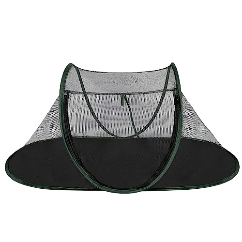 SUICRA Haustierbetten Portable Folding Pet Tent Houses Cats Dog House Pet Cage for Cat Tent Playpen Puppy (Color : Green) von SUICRA