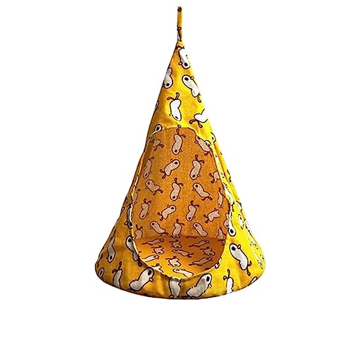 SUICRA Haustierbetten Washable Removable Soft Hanging Cat House Bed Kitten Nest Pet Tent Cat Hammock (Color : Little Yellow Duck, Size : 34 * 34 * 44cm) von SUICRA