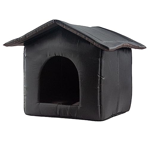 SUICRA Haustierbetten Waterproof Outdoor Pet House Thickened Cat Nest Tent Cabin Pet Bed Tent Cat Kennel Portable Travel Nest Pet Carrier (Size : 35 * 33 * 30cm) von SUICRA