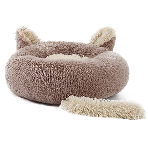 SUICRA Haustierbetten Winter Warm Cave Sleeping Bed Nest for Dog Indoor Pet Shelter Suitable for Small to Medium Sized Dogs and Cats Weatherproof (Color : 3, Size : 60CM) von SUICRA