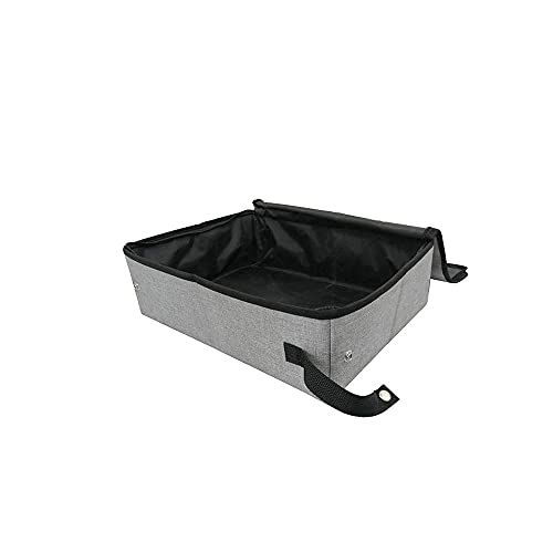 SUICRA Katzentoilette, Katzentoilette, Katzentoilette wasserdichte Falten mit Abdeckung Oxford Tuch Katze Wurf Box Home Outdoor Camping für Home Business Trip Easy Clean Pet Sits von SUICRA