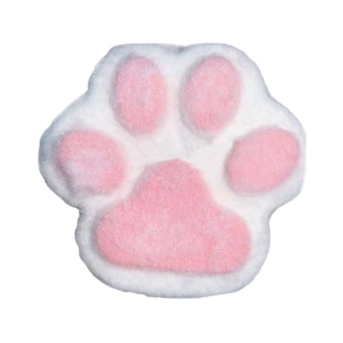 SUIOPPYUW Cat Paw Fun Soft Cat Relief Taba Soft Wetcat PVC und Wetoreo Spielzeug für Taba und Wetcat Paw Taba Wetcat Paw Fufu Soft, Rosa und Weiß, 15CM von SUIOPPYUW