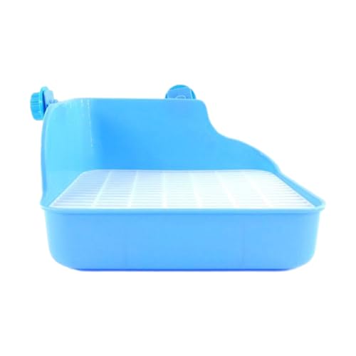 SUIOPPYUW Haustiertoilette, korrosionsbeständig, multifunktional, leicht zu reinigen, stilvolle Toilette für kleine Tiere aus Kunststoff, Blau von SUIOPPYUW