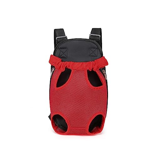 SUIOPPYUW Polyester Baumwoll Haustier Tragetasche, atmungsaktiv, waschbar, Ersatz für Outdoor Camping, Wandern, Haustiere, Rucksack Zubehör, Rot, XL von SUIOPPYUW