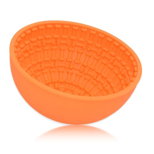 SULIVES Paw Dog Lick Bowl, Interactive Slow Feeder & Dog Licky Mat, Angstlinderung & Langeweile Reduzierung, Wackeln oder Stabil Welpen Leckmatte, Spülmaschinenfest Leckmatten zum Baden, Pflegen, von SULIVES