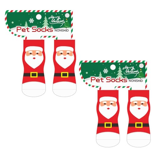 SUMMITDRAGON 2pair Weihnachtshundsocken Antiskid Soft Dog Socken Komfortable Hündchen Socken Für Urlaubsfeierlichkeiten Feste Hundeschuhschuhe SUMMITDRAGON 2pair Weihnachtshundsocken Antiskid Soft Dog Socken Komfortable Hündchen Socken Für Urlaubsfeierlichkeiten Feste Hundeschuhschuhe von SUMMITDRAGON