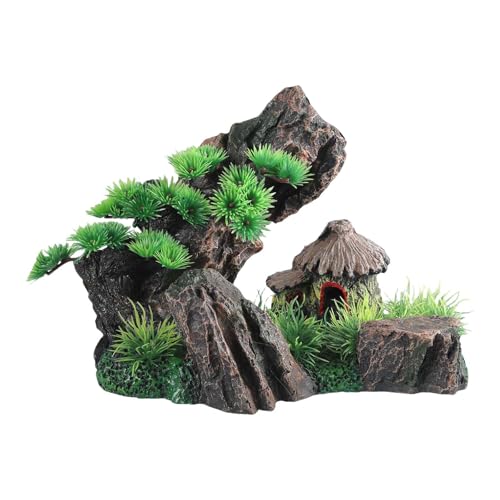 SUMMITDRAGON Haltbarkeit Harze Aquarien Ornamente Anzug Schaffen Realistische Landschaftsdekoration Für Persönlichkeit Home Office Aquarien von SUMMITDRAGON