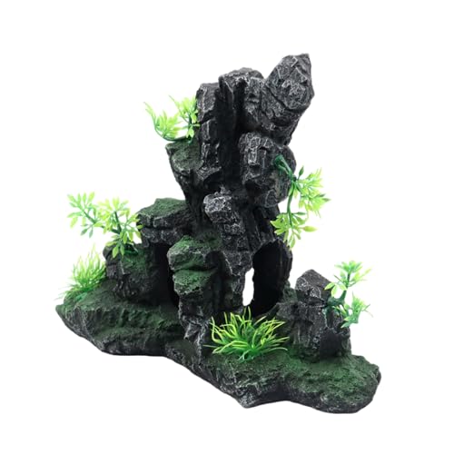 SUMMITDRAGON Zarte Aquarienlandschaft Berggras Terrarium Landschaft Garnelengras Statue Aquarien Lebensraum Dekore von SUMMITDRAGON