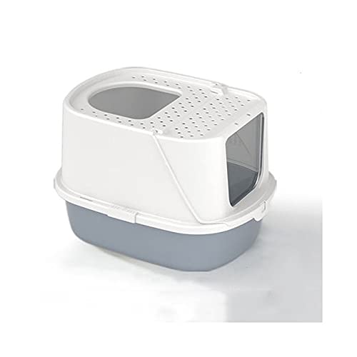 SUNESA Katzentoilette Katze Wurf Box Vollständig Eingeschlossen Große Top-in-In-Toilette Deodorant Splash-Proof Kätzchen-Poop-Box Katze Wurf Box Abnehmbare Katze-Toilette Katzenklo (Color : C) von SUNESA