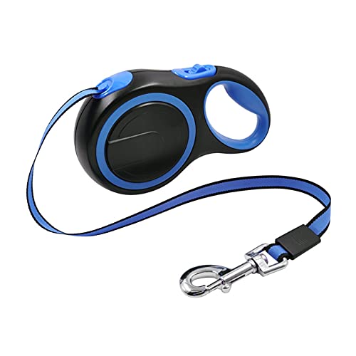 Zugseil für Haustiere Leine einziehbares langes Zubehör for große Hunde Pet Blei Automatisches Kettengurt, der großes Wanderungsseil verläuft Hundeleine für Welpen (Color : Blauw, Size : 3m 15kg) von SUNESA