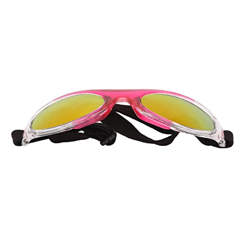 Hundesonnenbrille, UV-Schutz, Haustierbrille, Augenschutz mit Verstellbarem Riemen für Kleine Hunde und Katzen (PINK) von SUNGOOYUE