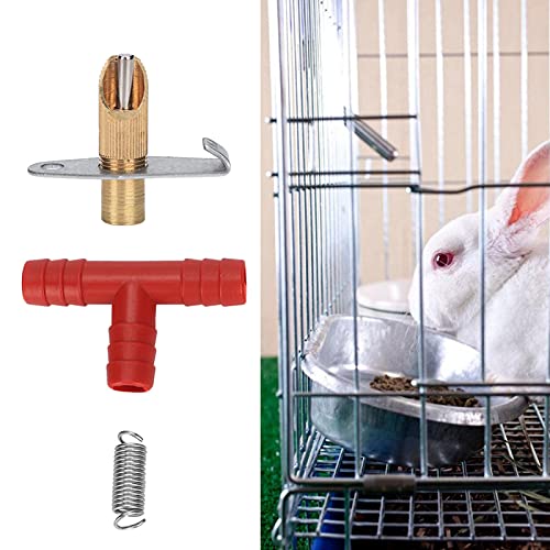 Kaninchen Automatischer Wassertrinker Feeder Nippel Trinkbrunnen 100PCS Haustier Tierbedarf für Käfig (Kupferner Kaninchen-Entenschnabel-Trinkbrunnen) von SUNGOOYUE