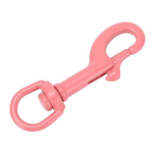 Karabinerhaken mit Drehbarer Ösenschraube, Robuster, Einseitiger Auslöseverschluss aus Edelstahl, Haustierschnalle, Hundeleinen-Clips (PINK) von SUNGOOYUE