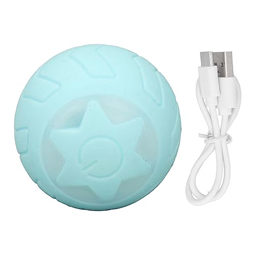 Peppy Haustierball für Katzen und Hunde mit LED-Blitz, Bunten Lichtern, Automatischer Rollball, LED-Hundeball, Wiederaufladbar über USB (Neutrale englische Verpackung) von SUNGOOYUE