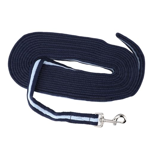 Pferdetrainingsseil, Marineblauer Polyester-Edelstahlzügel, 8 M Länge, für Reiten, Coaching, Wettkämpfe mit Pferd von SUNGOOYUE