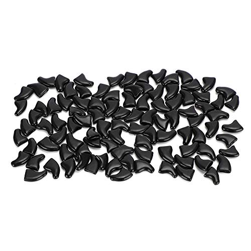 SUNGOOYUE 100PCS Weiche Haustier Katze Nagel Kappen Abdeckung Sanfte Anti Kratzer Hund Pfote Krallen Schutz Abdeckungen XS S M L Mehrere Größen (L) von SUNGOOYUE